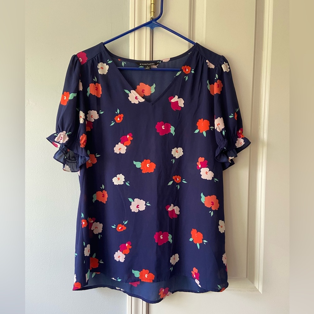 41 Hawthorn floral blouse
